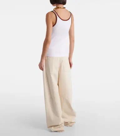 Gucci Ribbed-knit cotton tank top | Thumbnail 4 Gucci Ribbed-knit cotton tank top | Thumbnail 4