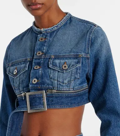 Jean Paul Gaultier Cropped denim jacket | Thumbnail 2 Jean Paul Gaultier Cropped denim jacket | Thumbnail 2
