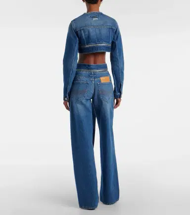 Jean Paul Gaultier Cropped denim jacket | Thumbnail 4 Jean Paul Gaultier Cropped denim jacket | Thumbnail 4