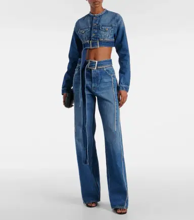 Jean Paul Gaultier Cropped denim jacket | Thumbnail 7 Jean Paul Gaultier Cropped denim jacket | Thumbnail 7