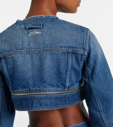 Jean Paul Gaultier Cropped denim jacket | Thumbnail 8 Jean Paul Gaultier Cropped denim jacket | Thumbnail 8