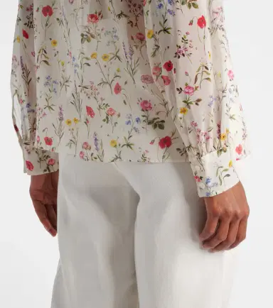 Giambattista Valli Floral silk blouse | Thumbnail 2 Giambattista Valli Floral silk blouse | Thumbnail 2
