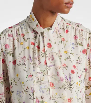 Giambattista Valli Floral silk blouse | Thumbnail 6 Giambattista Valli Floral silk blouse | Thumbnail 6