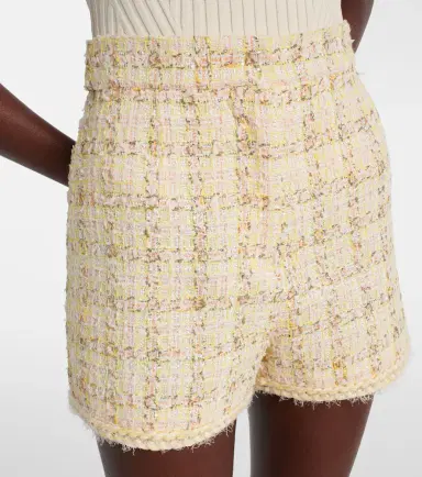 Giambattista Valli Checked cotton-blend shorts | Thumbnail 3 Giambattista Valli Checked cotton-blend shorts | Thumbnail 3