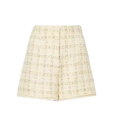 Giambattista Valli Checked cotton-blend shorts | Thumbnail 1 Giambattista Valli Checked cotton-blend shorts | Thumbnail 1