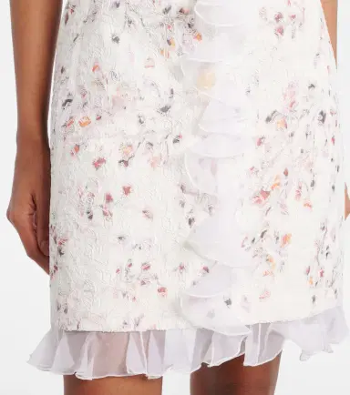Giambattista Valli Ruffled jacquard minidress | Thumbnail 3 Giambattista Valli Ruffled jacquard minidress | Thumbnail 3