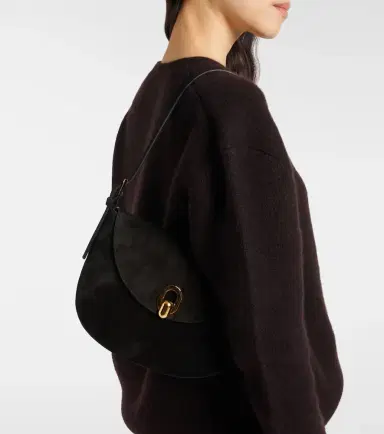 Savette Tondo Small suede shoulder bag | Thumbnail 4 Savette Tondo Small suede shoulder bag | Thumbnail 4