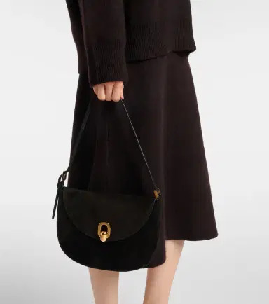 Savette Tondo Small suede shoulder bag | Thumbnail 5 Savette Tondo Small suede shoulder bag | Thumbnail 5