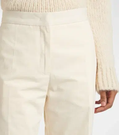 Jil Sander Cropped cotton straight pants | Thumbnail 4 Jil Sander Cropped cotton straight pants | Thumbnail 4