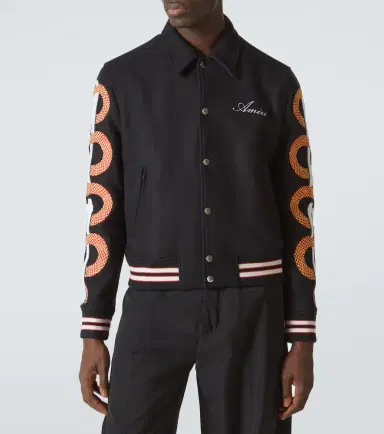 Amiri Snake Bones wool-blend varsity jacket | Thumbnail 4 Amiri Snake Bones wool-blend varsity jacket | Thumbnail 4