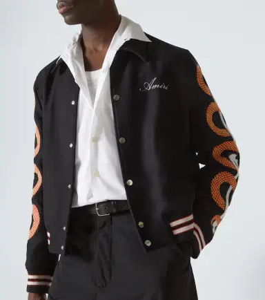 Amiri Snake Bones wool-blend varsity jacket | Thumbnail 7 Amiri Snake Bones wool-blend varsity jacket | Thumbnail 7