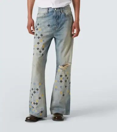Amiri Ma Quad embroidered flared jeans | Thumbnail 2 Amiri Ma Quad embroidered flared jeans | Thumbnail 2