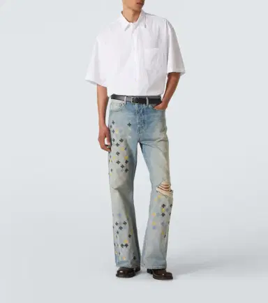 Amiri Ma Quad embroidered flared jeans | Thumbnail 4 Amiri Ma Quad embroidered flared jeans | Thumbnail 4