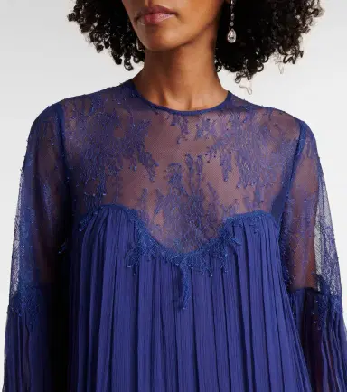 Costarellos Renia chantilly lace gown | Thumbnail 3 Costarellos Renia chantilly lace gown | Thumbnail 3