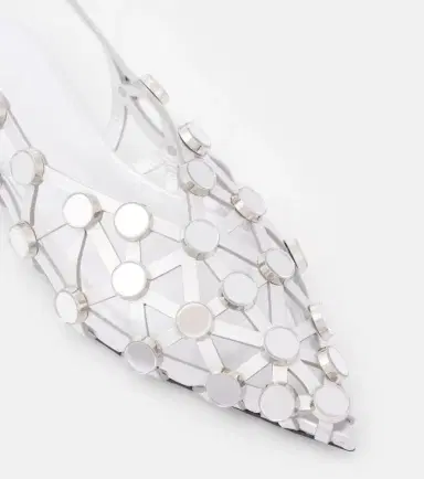 The Attico Grid leather ballet flats | Thumbnail 2 The Attico Grid leather ballet flats | Thumbnail 2