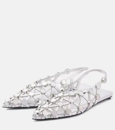 The Attico Grid leather ballet flats | Thumbnail 4 The Attico Grid leather ballet flats | Thumbnail 4
