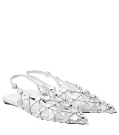 The Attico Grid leather ballet flats | Thumbnail 1 The Attico Grid leather ballet flats | Thumbnail 1