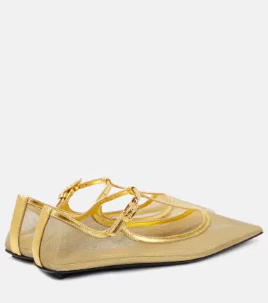 The Attico Juno mesh Mary Jane flats | Thumbnail 3 The Attico Juno mesh Mary Jane flats | Thumbnail 3