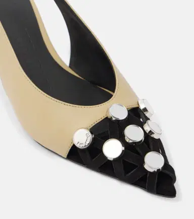 The Attico Fiona 50 embellished leather slingback pumps | Thumbnail 2 The Attico Fiona 50 embellished leather slingback pumps | Thumbnail 2