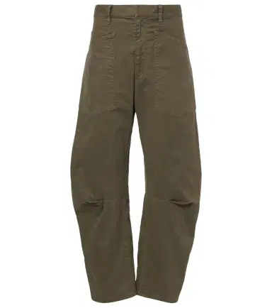 Nili Lotan Shon cotton twill barrel-leg pants | Thumbnail 1 Nili Lotan Shon cotton twill barrel-leg pants | Thumbnail 1