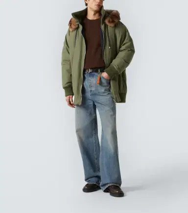 Loewe Shearling-trimmed technical puffer coat | Thumbnail 3 Loewe Shearling-trimmed technical puffer coat | Thumbnail 3