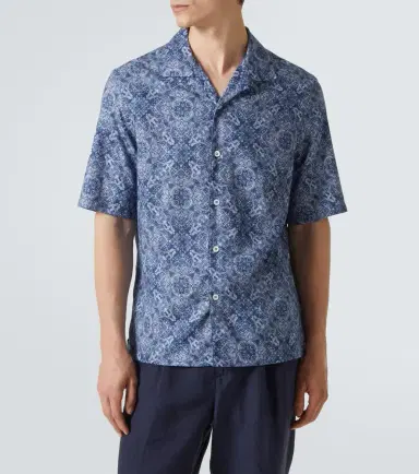 Brunello Cucinelli Printed cotton shirt | Thumbnail 2 Brunello Cucinelli Printed cotton shirt | Thumbnail 2