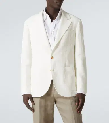 Brunello Cucinelli Single-breasted linen blazer | Thumbnail 6 Brunello Cucinelli Single-breasted linen blazer | Thumbnail 6