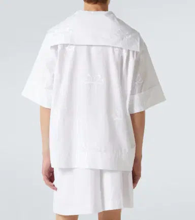 Simone Rocha Embroidered cotton shirt | Thumbnail 2 Simone Rocha Embroidered cotton shirt | Thumbnail 2