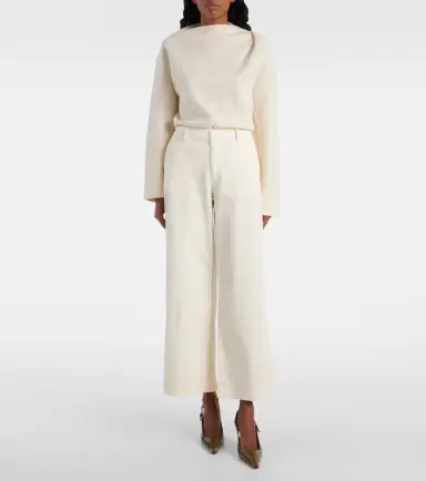 AG Jeans Caden cotton-blend twill wide-leg pants | Thumbnail 4 AG Jeans Caden cotton-blend twill wide-leg pants | Thumbnail 4