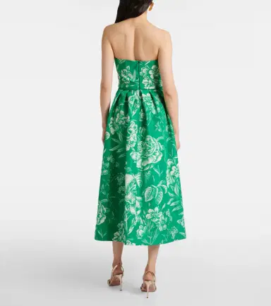 Monique Lhuillier Strapless silk gown | Thumbnail 4 Monique Lhuillier Strapless silk gown | Thumbnail 4