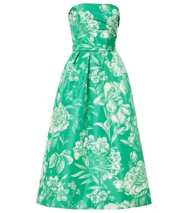 Monique Lhuillier Strapless silk gown | Thumbnail 1 Monique Lhuillier Strapless silk gown | Thumbnail 1
