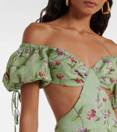 Agua by Agua Bendita Cielo Honeysuckle floral linen maxi dress | Thumbnail 4 Agua by Agua Bendita Cielo Honeysuckle floral linen maxi dress | Thumbnail 4