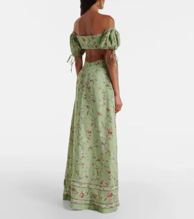 Agua by Agua Bendita Cielo Honeysuckle floral linen maxi dress | Thumbnail 6 Agua by Agua Bendita Cielo Honeysuckle floral linen maxi dress | Thumbnail 6
