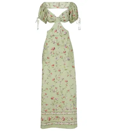 Agua by Agua Bendita Cielo Honeysuckle floral linen maxi dress | Thumbnail 1 Agua by Agua Bendita Cielo Honeysuckle floral linen maxi dress | Thumbnail 1