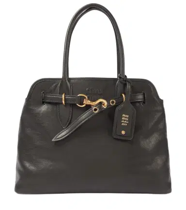 Miu Miu Aventure Medium leather tote bag | Thumbnail 1 Miu Miu Aventure Medium leather tote bag | Thumbnail 1
