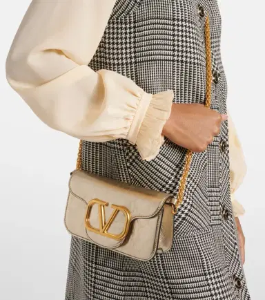 Valentino Garavani Locò Small metallic leather shoulder bag | Thumbnail 5 Valentino Garavani Locò Small metallic leather shoulder bag | Thumbnail 5