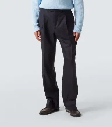 Saman Amel Amo wool twill straight-leg pants | Thumbnail 3 Saman Amel Amo wool twill straight-leg pants | Thumbnail 3