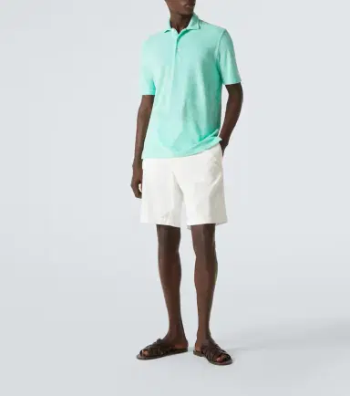 FEDELI Cotton terry polo shirt | Thumbnail 5 FEDELI Cotton terry polo shirt | Thumbnail 5