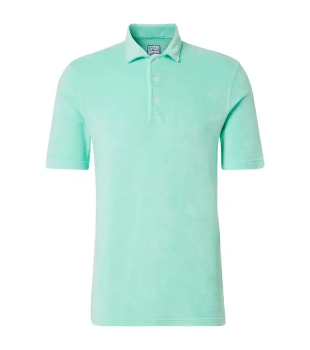 Cotton terry polo shirt Cotton terry polo shirt