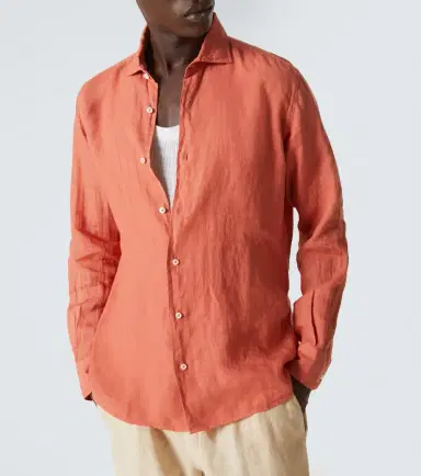 FEDELI Linen Oxford shirt | Thumbnail 5 FEDELI Linen Oxford shirt | Thumbnail 5