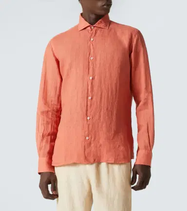 FEDELI Linen Oxford shirt | Thumbnail 6 FEDELI Linen Oxford shirt | Thumbnail 6