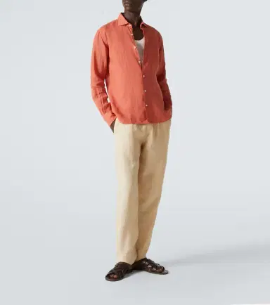 FEDELI Linen Oxford shirt | Thumbnail 7 FEDELI Linen Oxford shirt | Thumbnail 7