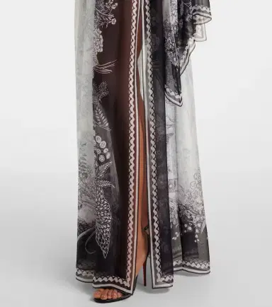 Elie Saab Printed silk chiffon maxi skirt | Thumbnail 5 Elie Saab Printed silk chiffon maxi skirt | Thumbnail 5