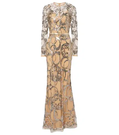 Elie Saab Sequined sheer tulle gown | Thumbnail 1 Elie Saab Sequined sheer tulle gown | Thumbnail 1