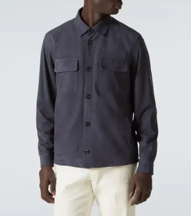 Loro Piana Lowe suede overshirt | Thumbnail 2 Loro Piana Lowe suede overshirt | Thumbnail 2