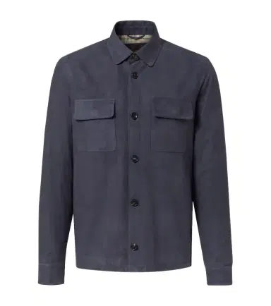 Loro Piana Lowe suede overshirt | Thumbnail 1 Loro Piana Lowe suede overshirt | Thumbnail 1