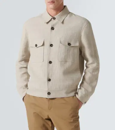 Loro Piana Clem linen and silk canvas blouson | Thumbnail 6 Loro Piana Clem linen and silk canvas blouson | Thumbnail 6