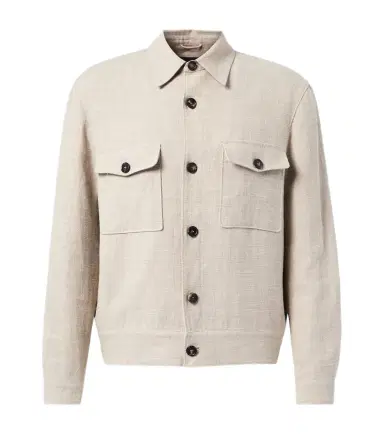 Loro Piana Clem linen and silk canvas blouson | Thumbnail 1 Loro Piana Clem linen and silk canvas blouson | Thumbnail 1