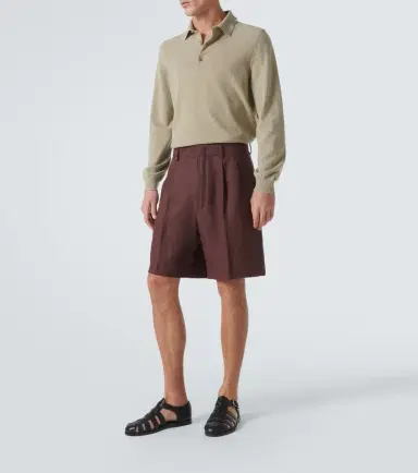 Loro Piana Joetsu linen Bermuda shorts | Thumbnail 2 Loro Piana Joetsu linen Bermuda shorts | Thumbnail 2