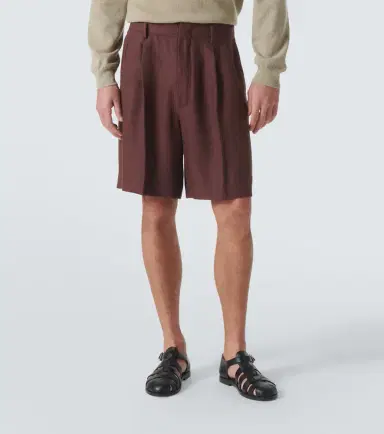 Loro Piana Joetsu linen Bermuda shorts | Thumbnail 4 Loro Piana Joetsu linen Bermuda shorts | Thumbnail 4